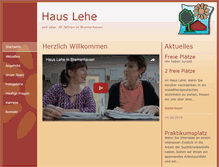 Tablet Screenshot of haus-lehe.de